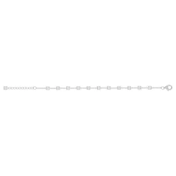 Bracelet argent 925 et zirconias 19cm