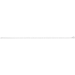 Bracelet argent 925 et zirconias 19,5cm