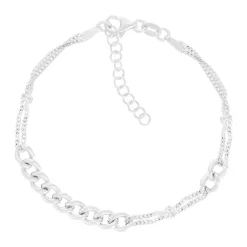 Bracelet argent 925 fantaisie 20 cm