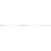 Bracelet argent 925 infini personnalisable 21 cm