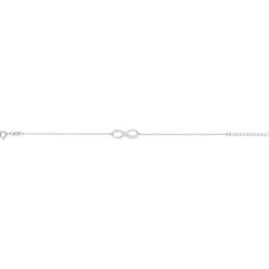 Bracelet argent 925 infini personnalisable 21 cm