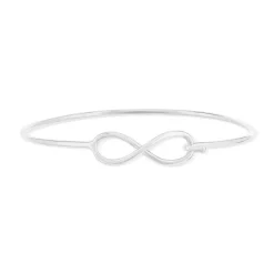 Bracelet argent 925 jonc infini 60mm