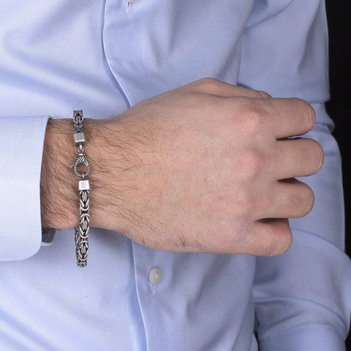 Bracelet argent 925 maille Balinaise 20cm