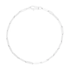 Bracelet argent 925 maille fantaisie 22cm