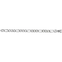 Bracelet argent 925 maille Figaro 20cm