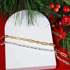Bracelet argent 925 maille forçat 21cm