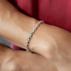 Bracelet argent 925 maille forçat 21cm