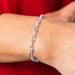 Bracelet argent 925 maille marine 21cm