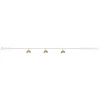 Bracelet argent 925 motif arc en ciel 18cm