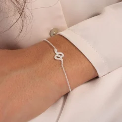 Bracelet argent 925 motif serpent 21 cm
