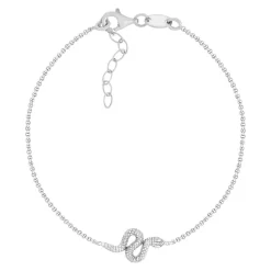 Bracelet argent 925 motif serpent 21 cm