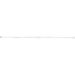 Bracelet argent 925 motif trèfle et infini 19cm