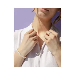 Bracelet argent perles de culture de Chine 20 cm