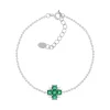 Bracelet argent 925 pierres synthétiques et zirconias 19cm