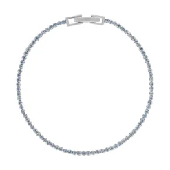 Bracelet argent 925 pierres synthétiques et zirconias 17cm