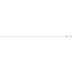 Bracelet argent 925 rhodié zirconias 19 cm