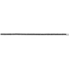 Bracelet argent 925 spinelles noires rondes 19cm