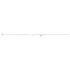 Bracelet argent 925 2 tons 19cm