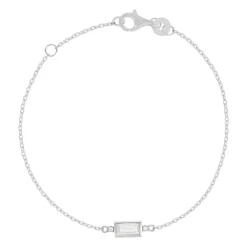 Bracelet argent 925 zirconia 18 cm