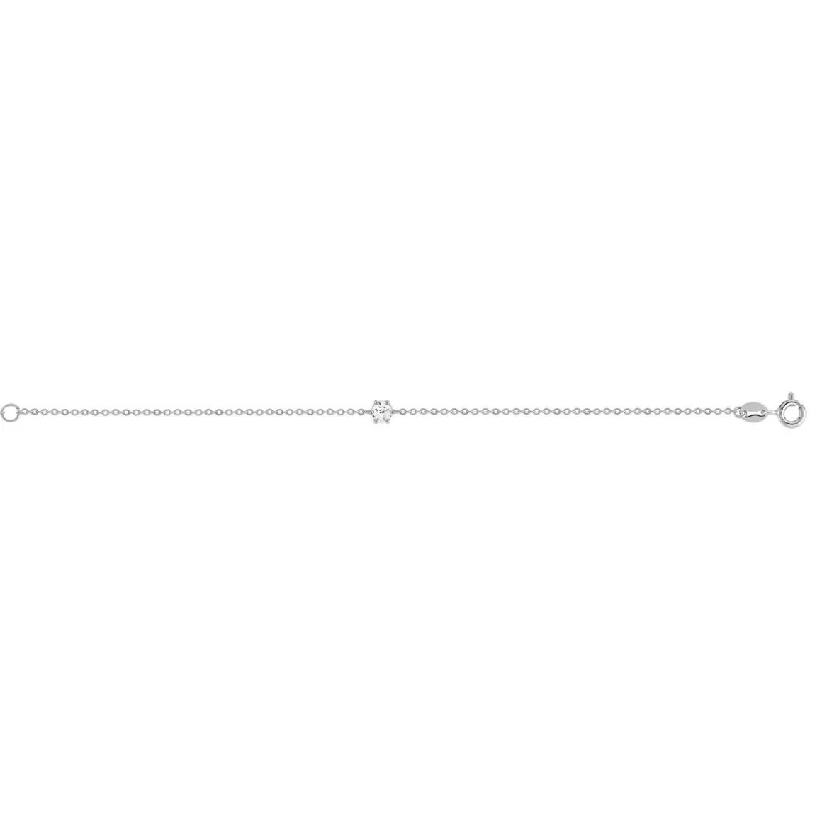 Bracelet argent 925 zirconia 18 cm