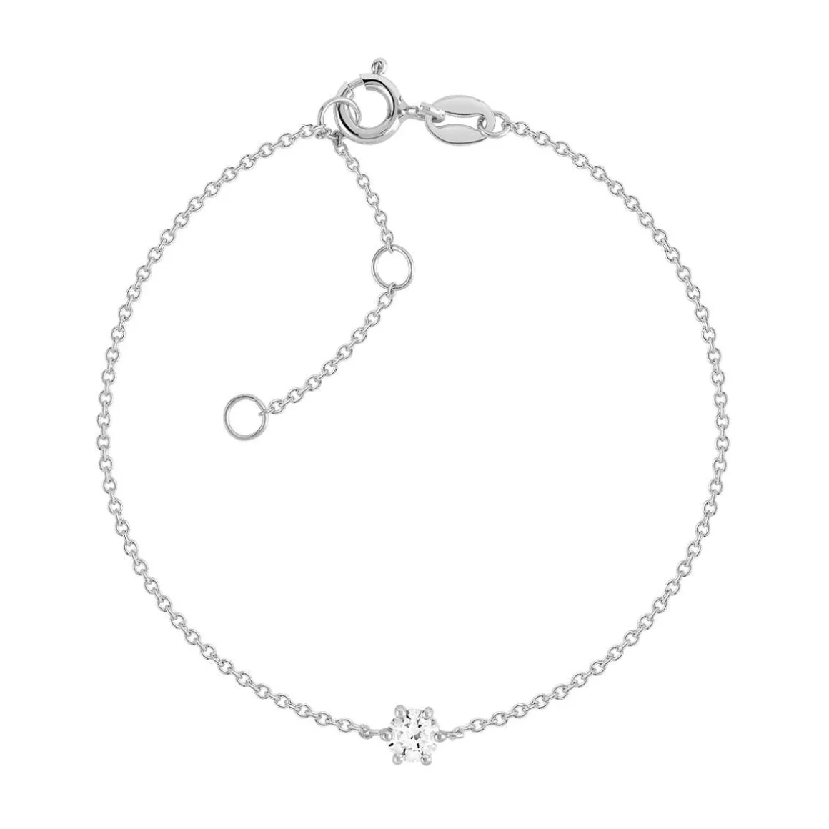 Bracelet argent 925 zirconia 18 cm