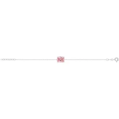 Bracelet argent 925 zirconia rose