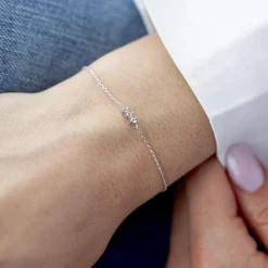 Bracelet argent 925 zirconias 18 cm