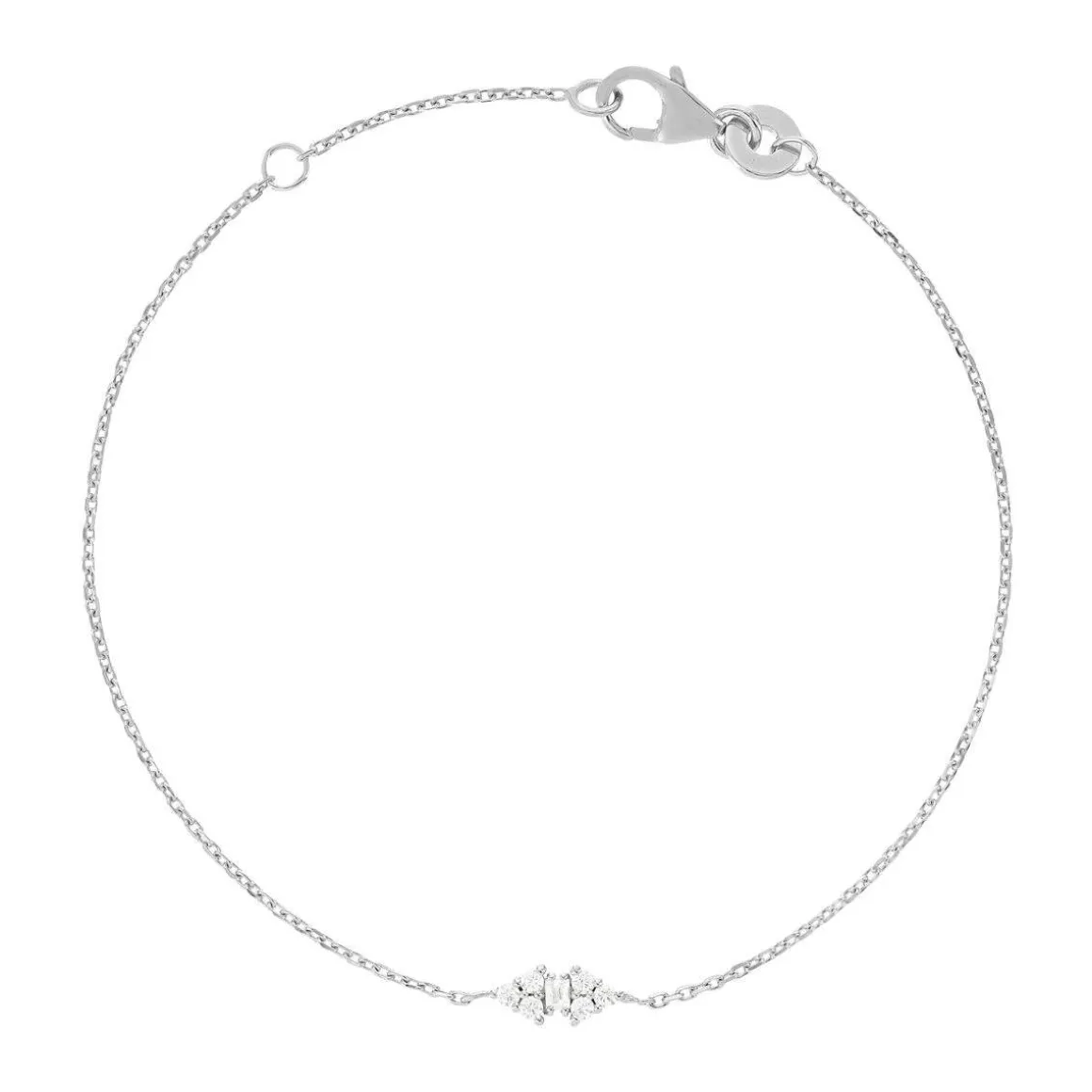 Bracelet argent 925 zirconias 18 cm