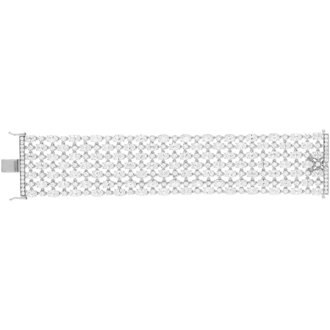 Bracelet argent 925 zirconias 17 cm