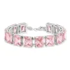 Bracelet argent 925 zirconias roses