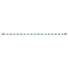 Bracelet argent 925 zirconias verts et blancs 18cm