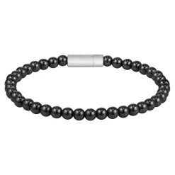 Bracelet BOSS SPHERE BEADS acier noir