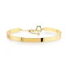 Bracelet demi-jonc or 375 jaune