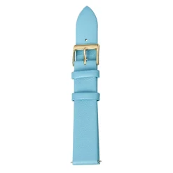 Bracelet de montre cuir bleu clair 18 mm