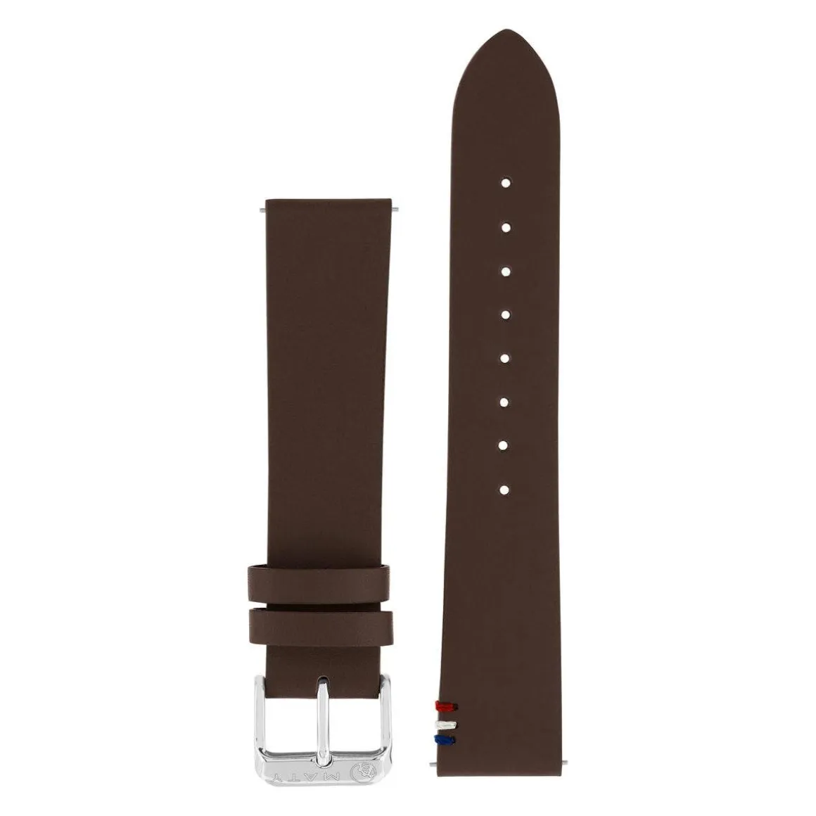 Bracelet de montre cuir marron foncé