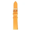 Bracelet de montre cuir orange 18 mm