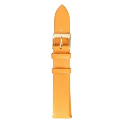 Bracelet de montre cuir orange 18 mm
