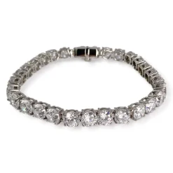 Bracelet d'occasion or 585 blanczirconias
