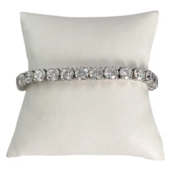 Bracelet d'occasion or 585 blanczirconias