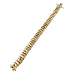 Bracelet d'occasion or 750 jaune américaine