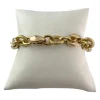 Bracelet d'occasion or 750 jaune et rose maille fantaisie