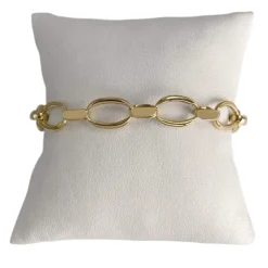 Bracelet d'occasion or 750 jaune maille fantaisie