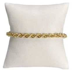 Bracelet d'occasion or 750 jaune maille torsadee