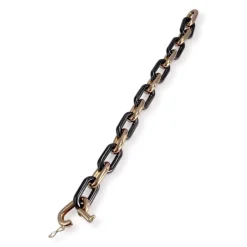 Bracelet d'occasion or 750 jaune maille forçat, céramique