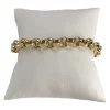 Bracelet d'occasion or 750 jaune maille jaseron