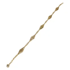 Bracelet d'occasion or 750 jaune maille fantaisie