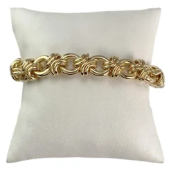 Bracelet d'occasion or 750 jaune maille fantaisie