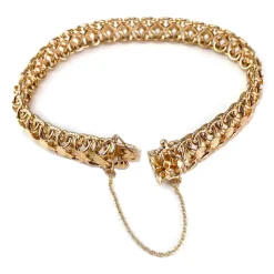 Bracelet d'occasion or 750 jaune maille fantaisie
