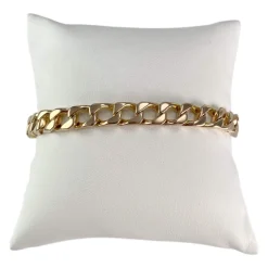 Bracelet d'occasion or 750 jaune maille gourmette