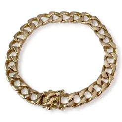 Bracelet d'occasion or 750 jaune maille gourmette
